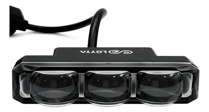 Exploradora Led Rectangular Sin Borde 3 Leds Spot Carro/moto A