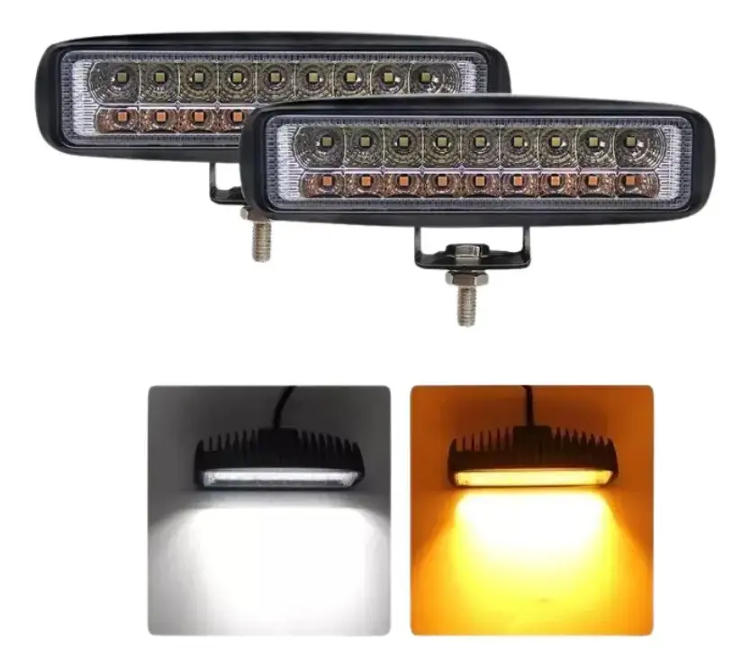 Juego Barras Exploradora Led Blanco + Flashing Ambar- Loyta
