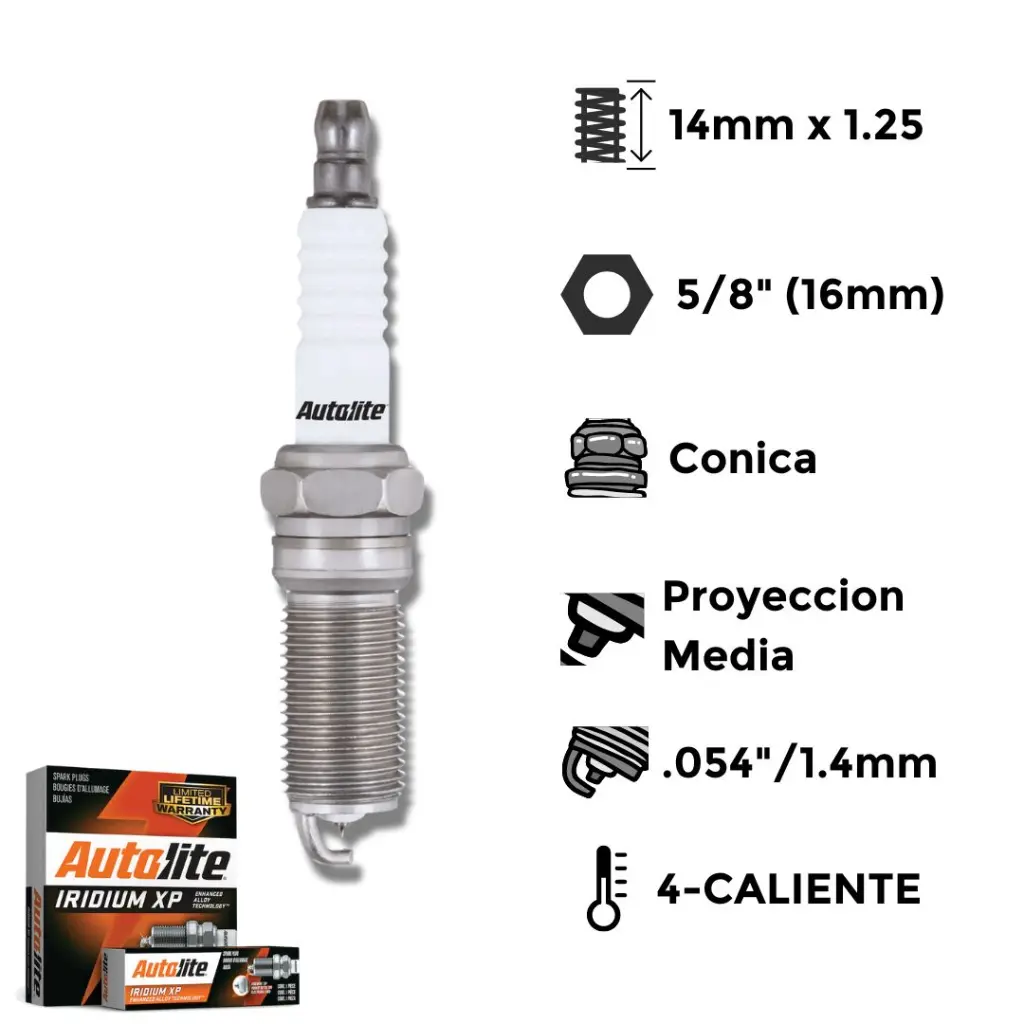 Bujías Autolite Iridium Iridio XP X4 - NGK LTR5GP