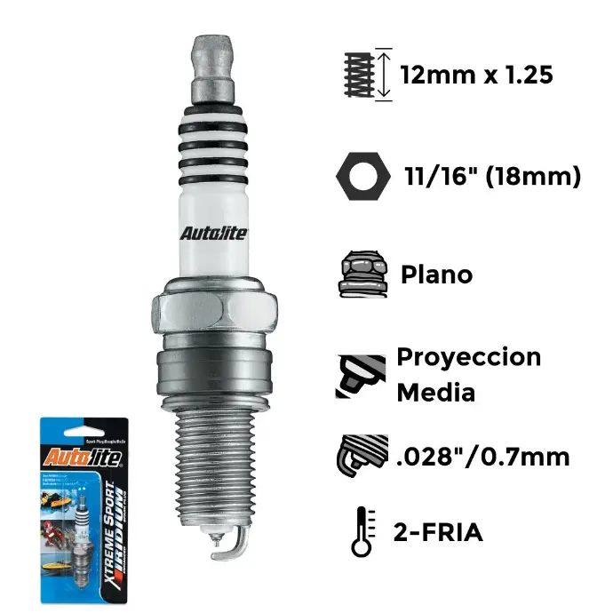 Bujías Autolite Iridium Níquel Estándar X4 - NGK BP6ES BOSCH W6D