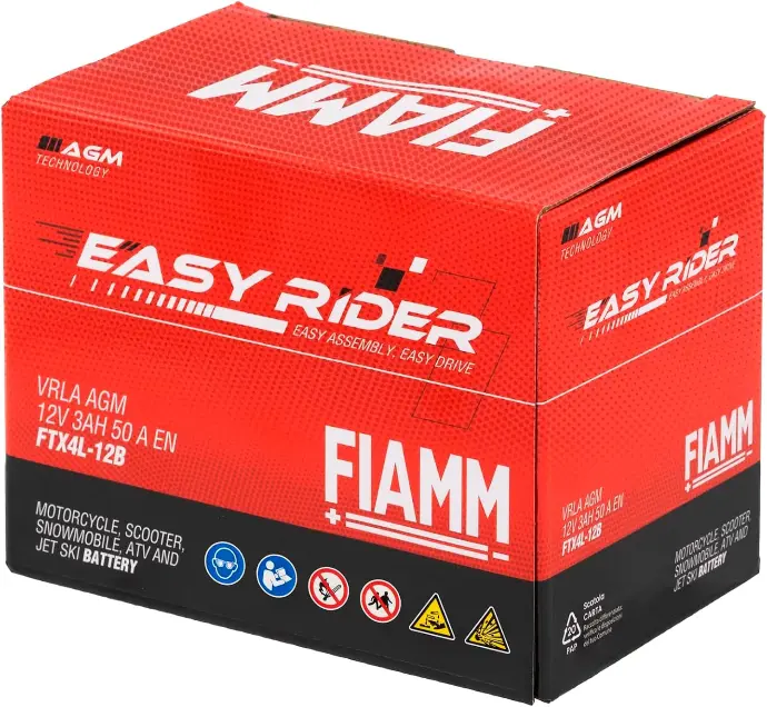 Batería Moto Fiamm Agm Ftx4l Boxer Platino Cb110 Raider Navi