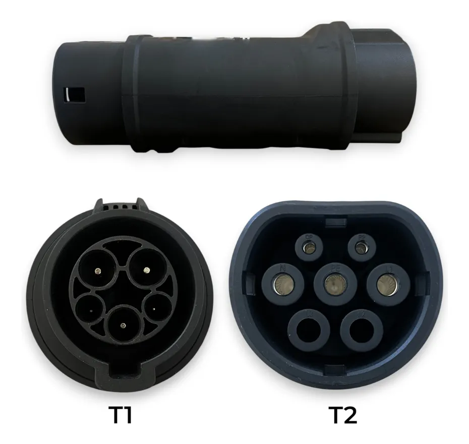 Adaptador Cargador Eléctrico Tipo 1 A Tipo 2