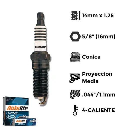 [AAP5364] Bujías Autolite Platino Iridio XP X4 - NGK LTR5GP