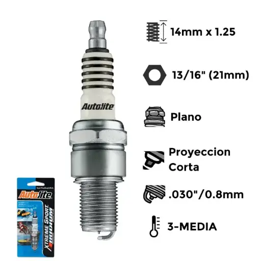 [SKU: AXS4063] Bujías Autolite Iridium Moto Yamaha X4