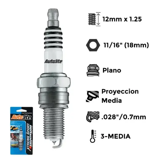 [AXS4163] Bujías Aautolite Iridium XP X4 - NGK DR8EA